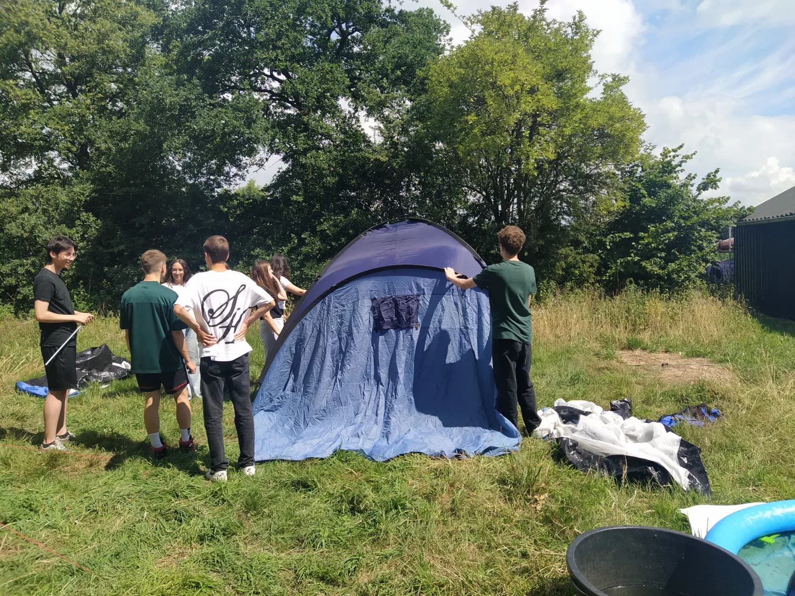 kamp met de groep
